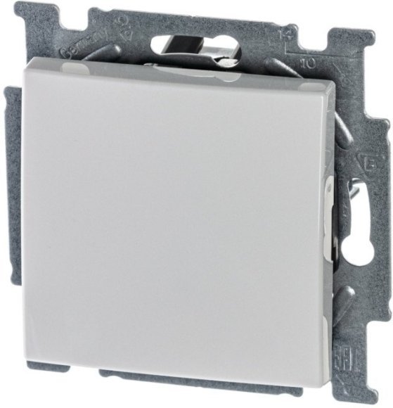 Выключатель 1-клавишный ABB BASIC55, скрытый монтаж, альпийский белый, 2CKA001012A2139 в Екатеринбурге