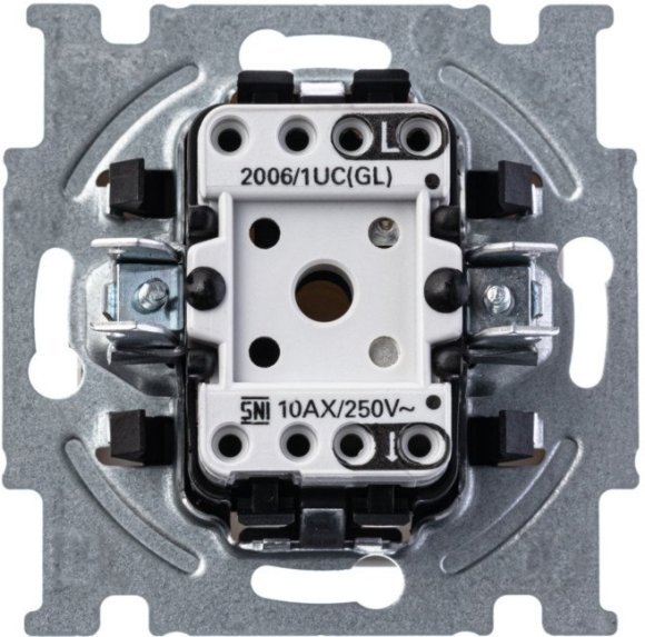 Выключатель 1-клавишный ABB BASIC55, скрытый монтаж, альпийский белый, 2CKA001012A2139 в Екатеринбурге