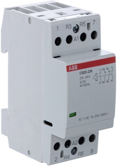 Модульный контактор ABB ESB25 2НО+2НЗ 25А 230В AC/DC, 1SAE231111R0622 в Екатеринбурге