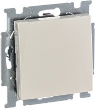Выключатель 1-клавишный ABB BASIC55, скрытый монтаж, слоновая кость, 2CKA001012A2146
