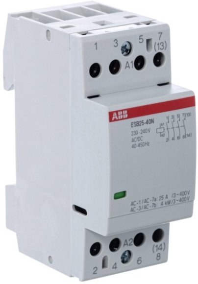 Модульный контактор ABB ESB25 4НО 25А 230В AC/DC, 1SAE231111R0640 в Екатеринбурге