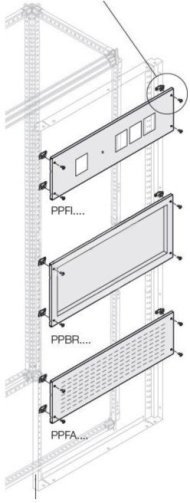 Панель глухая углублен.H=200,W=800,D=80, 1STQ001400B0000