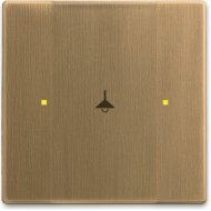 6125/02-840-500 Сенсор 1/2-клавишный, Династия, латунь античная, 2CKA006115A0452