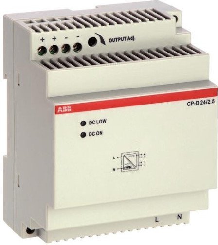 Блок питания CP-D 24/2.5 (регулир. вых. напряж) вход 90-265В AC / 120-370В DC, выход 24В DC /2.5A, 1SVR427044R0200 в Екатеринбурге
