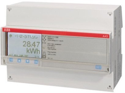 Счетчик электроэнергии многотарифный ABB A43 трехфазный 5(80)А, кл.т. 1, 2CMA100115R1000 в Екатеринбурге