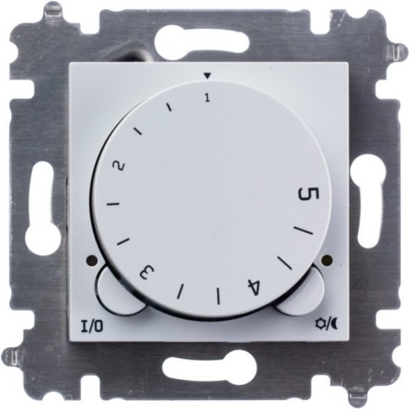 Терморегулятор с поворотной ручкой ABB LEVIT, скрытый монтаж, серый / белый, 2CHH920003A6016 в Екатеринбурге