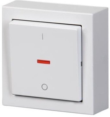 Выключатель 1-клавишный ABB IMPRESSIVO с подсветкой, открытый монтаж, белый, 2TKA00001840 в Екатеринбурге