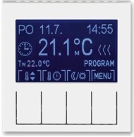 Терморегулятор универсальный программируемый ABB LEVIT, с дисплеем, белый / ледяной, 2CHH911031A4001