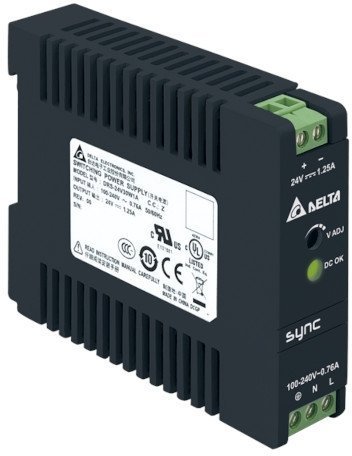 DRS-24V30W1NZ Uвх ном = 1х220В AC или 120-375В DC, Uвых = 24В, I нагрузки макс = 1,25А, 30Вт, в пластиковом корпусе, NEC 2-ого класса, без выхода DC OK в Екатеринбурге