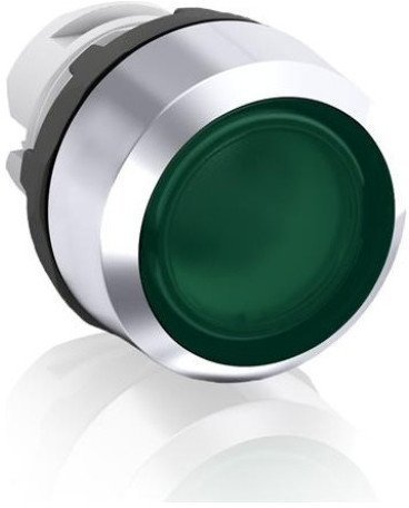 Кнопка MP1-31G зеленая (только корпус) с подсветкой без фиксации, 1SFA611100R3102 в Екатеринбурге