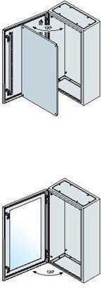 SR Корпус шкафа (дверь со стеклом) 500х400х200мм ВхШхГ, SRN5420VK