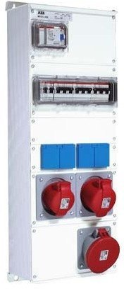 Бокс M63/2JFB CTFL с розетками и фланцамив сборе, металл, IP44, 2CMA100024R1000 в Екатеринбурге