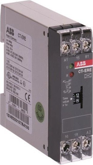 Реле времени CT-ERE (задержка на включ.) 24В AC/DC, 220-240В AC (временной диапазон 0.1..10с.) 1ПК, 1SVR550107R1100 в Екатеринбурге