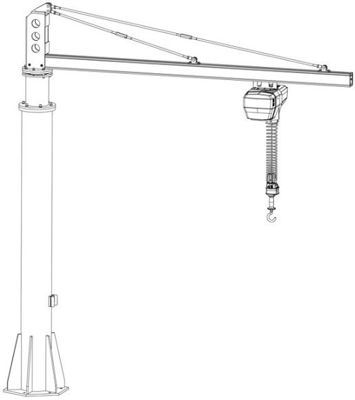 Консольный поворотный кран  в Екатеринбурге