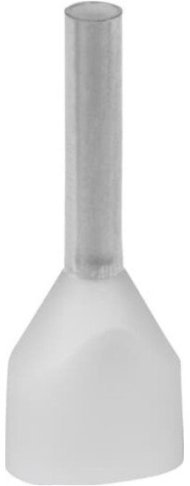 Наконечник каб. 2FER0508P-F, медь лужен./полипропилен, втулка, двойной, прозрачный, 2x0.5мм2, 8.2мм, 500 шт. в пачке, 7TCA301140R0382