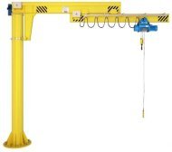 Кран консольный на колонне с выдвижной стрелой
