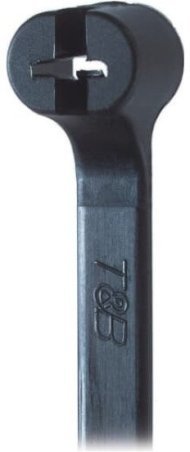 Cтяжка каб. Ty-Rap, стальной зуб ПА 66/нерж.сталь, черн. УФ-стойк. 3.6x204мм, TY242MX, 7TAG009130R0004