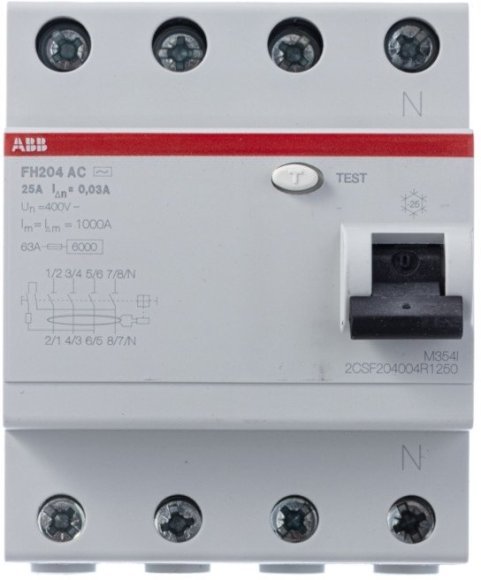 Выкл.диф.тока 4мод. FH204 AC-25/0,03, 2CSF204004R1250 в Екатеринбурге