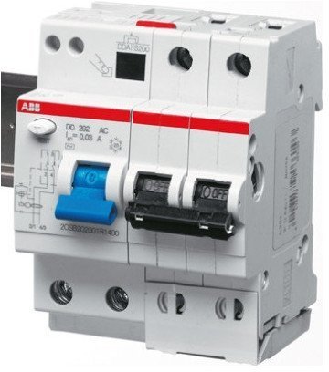 Дифавтомат ABB DS200 2P 10А (B) 10 кА, 30 мА (AC), 2CSR272001R1105 в Екатеринбурге