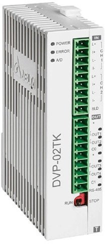 DVP02TKR-S Температурный контроллер серии S, базовый модуль, 2 канала, 16 бит, 4 диск. выхода (реле) в Екатеринбурге