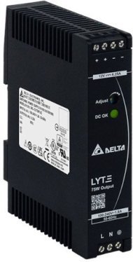 DRL-24V120W1EN Блок питания 1ф. 90-264 VAC, Uвых = 24 В, Ток нагрузки макс = 5 А, 120Вт, в металлическом корпусе