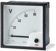 Вольтметр щитовой ABB VLM 500В AC, аналоговый, кл.т. 1,5, 2CSG113220R4001