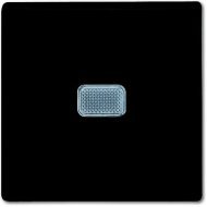 Выключатель 1-клавишный ABB BASIC55 с подсветкой, скрытый монтаж, chateau-black, 2CKA001012A2175