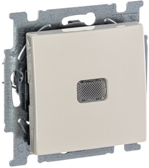 Выключатель 1-клавишный ABB BASIC55 с подсветкой, скрытый монтаж, слоновая кость, 2CKA001012A2156 в Екатеринбурге