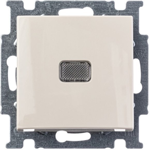 Выключатель 1-клавишный ABB BASIC55 с подсветкой, скрытый монтаж, слоновая кость, 2CKA001012A2156 в Екатеринбурге