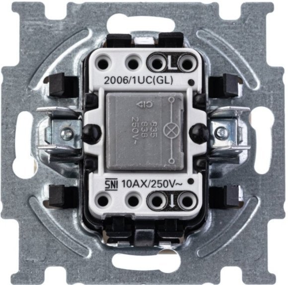 Выключатель 1-клавишный ABB BASIC55 с подсветкой, скрытый монтаж, слоновая кость, 2CKA001012A2156 в Екатеринбурге